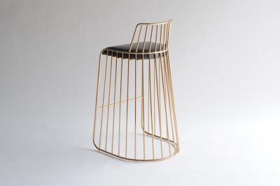  Phase Design Brides Veil Bar Counter Stool With Back