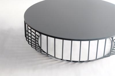  Phase Design Wired Coffee Table Metal Top