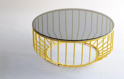  Phase Design Wired Coffee Table Wood Top