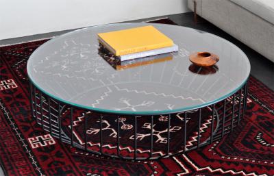 Phase Design Wired Coffee Table Wood Top