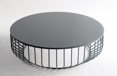  Phase Design Wired Coffee Table Wood Top