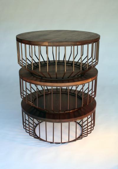  Phase Design Wired Coffee Table Wood Top