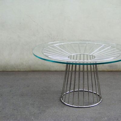  Phase Design Wired Dining Table Glass Top