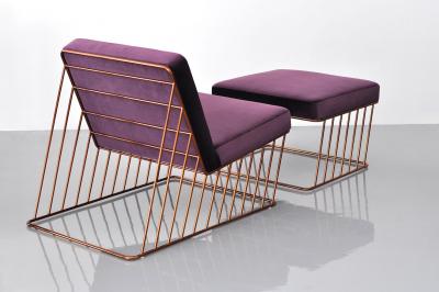  Phase Design Wired Italic Lounge Chair Ottoman Indoor 