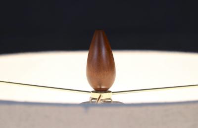 Phil Mar Mid Century Modern Orange Glazed Ceramic Table Lamp by Phil Mar