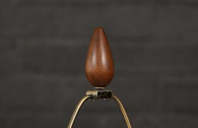  Phil Mar Mid Century Modern Orange Glazed Ceramic Table Lamp by Phil Mar