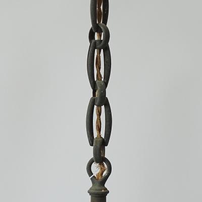  Philips 1930s Philips Opaline Glass and Brass Pendant