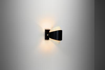  Philips Model NX46 Steel and Iron Wall Lamp for Philips The Netherlands 1950s