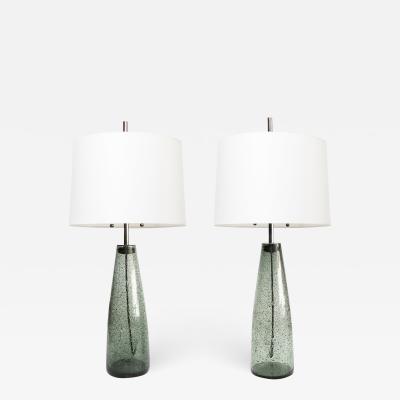  Philips PAIR OF STROMBOLI LAMPS BY BENGT ORUP HYLLINGE GLASBRUK