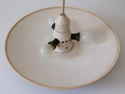  Philips Rare Mid Century Modern 4 Flamed Pendant Lamp DD 39 by Philips Netherlands 1950s