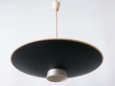  Philips Rare Mid Century Modern 4 Flamed Pendant Lamp DD 39 by Philips Netherlands 1950s