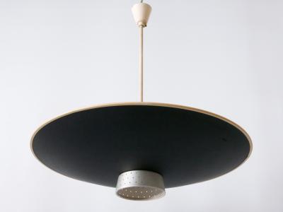  Philips Rare Mid Century Modern 4 Flamed Pendant Lamp DD 39 by Philips Netherlands 1950s