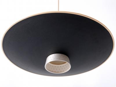  Philips Rare Mid Century Modern 4 Flamed Pendant Lamp DD 39 by Philips Netherlands 1950s