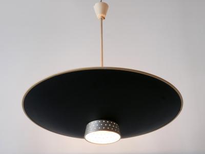 Philips Rare Mid Century Modern 4 Flamed Pendant Lamp DD 39 by Philips Netherlands 1950s