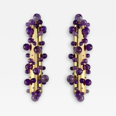  Phoenix Gallery Amethyst Bubble Sconces by Phoenix