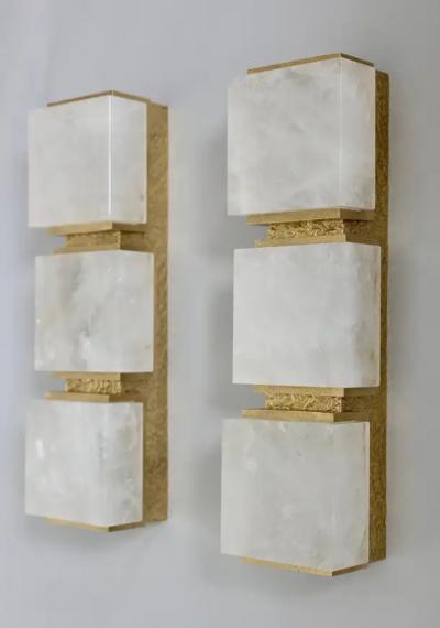  Phoenix Gallery Bespoke BFB17 Rock Crystal Sconces