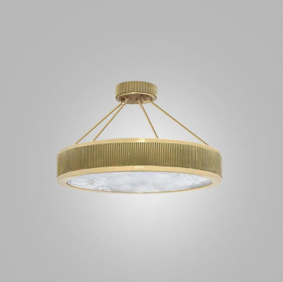  Phoenix Gallery Bespoke BSR24 Rock Crystal Semi Flush Mounts by Phoenix