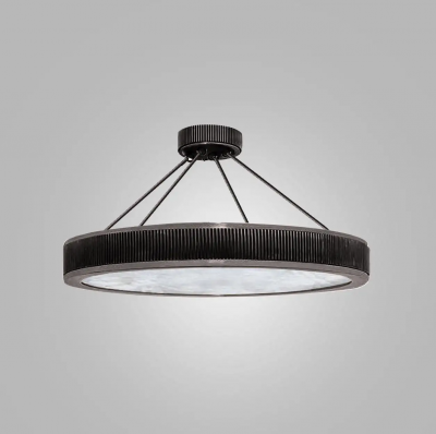  Phoenix Gallery Bespoke BSR28 Rock Crystal Semi Flush Mounts by Phoenix