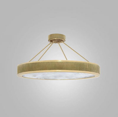  Phoenix Gallery Bespoke BSR28 Rock Crystal Semi Flush mounts by Phoenix