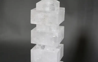  Phoenix Gallery Bespoke Block Form Rock Crystal Lamps by Phoenix