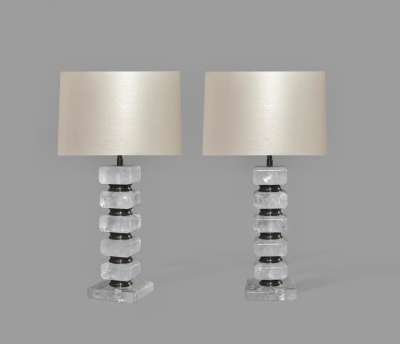  Phoenix Gallery Bespoke CFB Rock Crystal Lamps by Phoenix