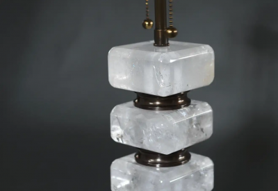  Phoenix Gallery Bespoke CFB Rock Crystal Lamps by Phoenix
