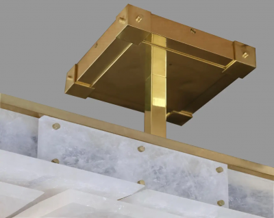  Phoenix Gallery Bespoke CPS Rock Crystal Semi Flush Mounts by Phoenix