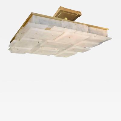  Phoenix Gallery Bespoke CPS Rock Crystal Semi Flush Mounts by Phoenix