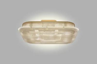  Phoenix Gallery Bespoke CPS36 Rock Crystal Semi flushmount By Phoenix