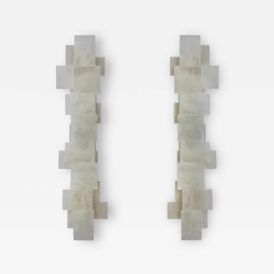  Phoenix Gallery Bespoke CPS42 Rock Crystal Sconces By Phoenix