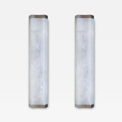  Phoenix Gallery Bespoke CSW22 Rock Crystal Sconces By Phoenix