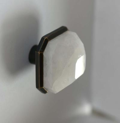 Phoenix Gallery Bespoke DWR Rock Crystal Knobs by Phoenix