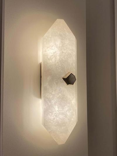  Phoenix Gallery Bespoke Diamond Form Rock crystal sconces By Phoenix