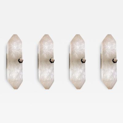  Phoenix Gallery Bespoke Diamond Form Rock crystal sconces By Phoenix