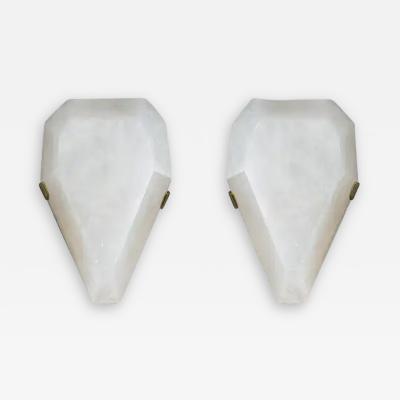  Phoenix Gallery Bespoke GEM 10 Rock Crystal Sconces by Phoenix