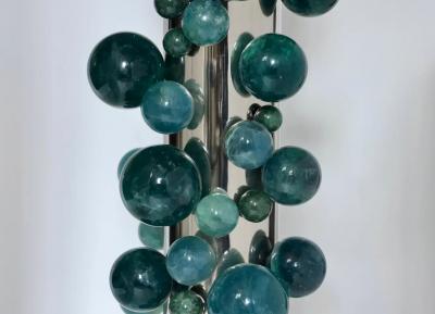  Phoenix Gallery Bespoke Green Quartz Bubble Sconces by Phoenix