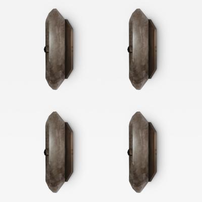  Phoenix Gallery Bespoke Group of Four DWB Rock Crystal Sconces by Phoenix