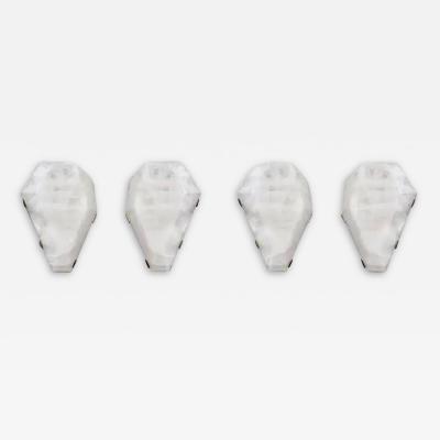  Phoenix Gallery Bespoke Group of Four GEM 15 Rock Crystal Sconces by Phoenix
