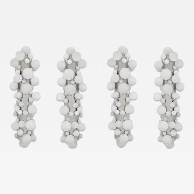  Phoenix Gallery Bespoke Group of Four Rock Crystal Sconces by Phoenix