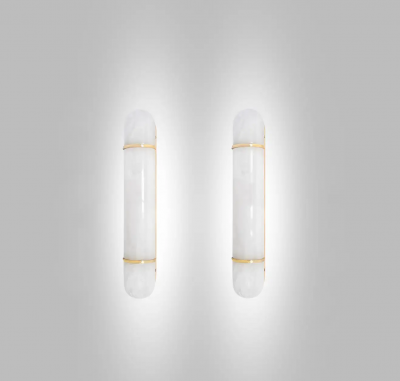  Phoenix Gallery Bespoke Group of Four SCB24 Rock Crystal Sconces by Phoenix