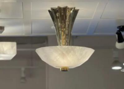  Phoenix Gallery Bespoke JELLY14Rock Crystal Semi Flushmount By Phoenix