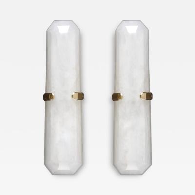  Phoenix Gallery Bespoke MWR17 Rock Crystal Sconces By Phoenix