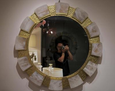  Phoenix Gallery Bespoke RING39 Rock Crystal Mirror By Phoenix