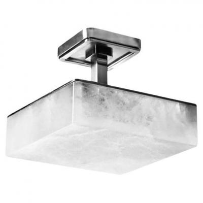  Phoenix Gallery Bespoke RSF10 Rock Crystal Semi Flushmounts by Phoenix