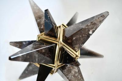  Phoenix Gallery Bespoke STAR14 Smoky Star Rock Crystal Chandelier by Phoenix