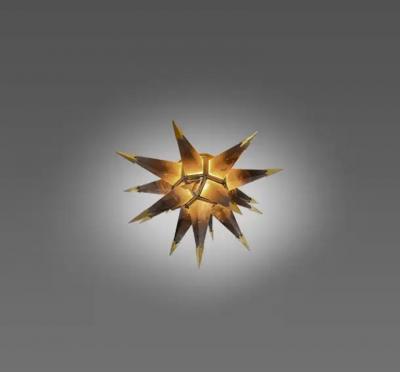  Phoenix Gallery Bespoke STAR22 Smoky Rock Crystal Flush Mount by Phoenix