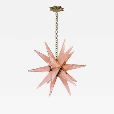 Phoenix Gallery Bespoke - STAR25 Pink Rock Crystal Chandelier by Phoenix