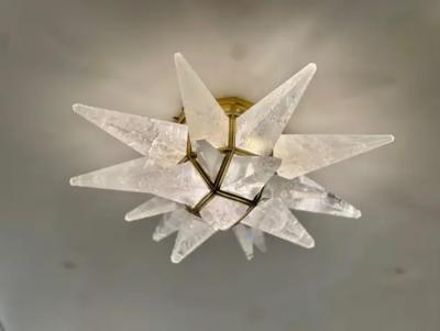  Phoenix Gallery Bespoke Star15 Rock Crystal flushmount By Phoenix