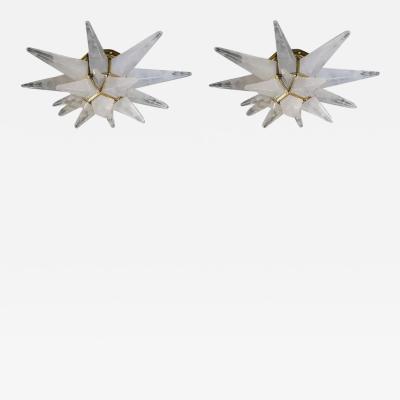  Phoenix Gallery Bespoke Star20 Rock Crystal Flush Mount by Phoenix