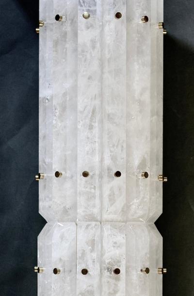  Phoenix Gallery Bespoke TPB26 Rock Crystal Sconces by Phoenix